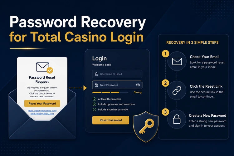Password Recovery for Total Casino Login